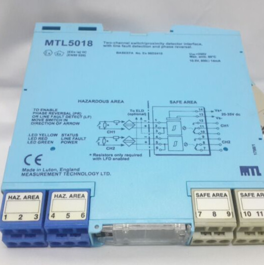 MTL 5018 Dual-Channel Hazardous Area Interface | ATEX/IECEx